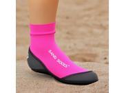 Sand Socks Kid s Classic High Top Athletic Socks XL Pink