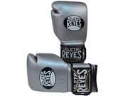 Cleto Reyes Hook and Loop Leather Training Boxing Gloves 12 oz. Titanium