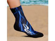 Sand Socks Classic High Top Neoprene Athletic Socks Large Blue Lightning