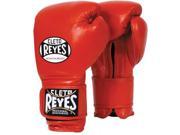 Cleto Reyes Hook and Loop Leather Training Boxing Gloves 14 oz Red