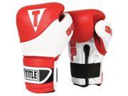 Title Boxing Gel Suspense Training Gloves 16 oz Red White