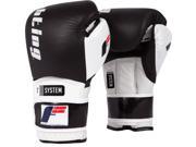 Fighting Sports S2 Gel Power Sparring Gloves 16 oz Black White
