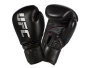 UFC Professional Hook and Loop Sparring Boxing Gloves 18 oz. Black