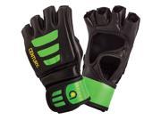 Century Youth Brave Open Palm MMA Training Bag Gloves Large XL Black Green