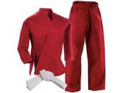 Century 6 oz. Lightweight Student Uniform with Elastic Pants 4 Red