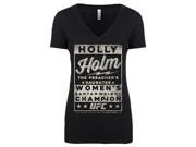 UFC Womens Holly Holm Bantamweight Champ Poster T Shirt 2XL Vintage Black