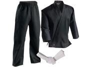 Century 7 oz. Middleweight Student Uniform with Elastic Pant 7 Black