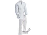 Century Kid s 6 oz. Lightweight Student Uniform with Elastic Pants 000 White