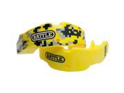 Battle Sports Science Adult Camo Mouthguard 2 Pack with Straps Yellow Camo