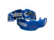 Battle Sports Science Youth Camo Mouthguard 2 Pack with Straps Blue Camo
