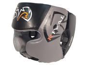 Rival Boxing RHG20 Training Headgear with Cheek Protectors XL Black Gray