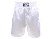 Cleto Reyes Satin Classic Boxing Trunks Large 40 White
