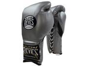 Cleto Reyes Traditional Lace Up Training Boxing Gloves 16 oz. Titanium
