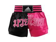 Adidas Muay Thai Satine Boxing Shorts Medium Black Pink