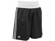 Adidas Light Flex Polyester Amateur Boxing Shorts Large Black White