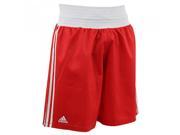 Adidas Light Flex Polyester Amateur Boxing Shorts Large Red White