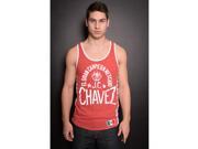 Roots of Fight Chavez El Gran Campeón Mexican Striped Tank Top 2XL Red