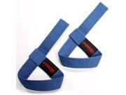 Grizzly Fitness Adjustable Cotton Weight Lifting Straps Royal Blue