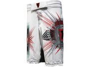 Fear the Fighter MMA Fight Shorts Medium White