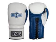 Ringside IMF Tech Sparring Boxing Gloves 14 oz. White Blue