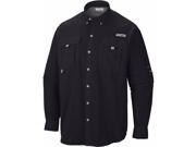Columbia PFG Bahama II Omni Shade Long Sleeve Collared Shirt Large Black