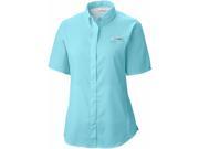 Columbia Women s PFG Tamiami II Short Sleeve Shirt XS Clear Blue