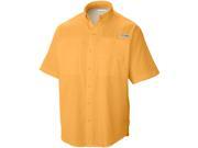 Columbia PFG Tamiami II Short Sleeve Collared Shirt Medium Amber