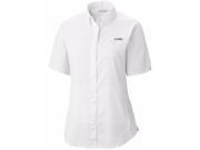 Columbia Women s PFG Tamiami II Short Sleeve Collared Shirt XL White