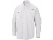 Columbia PFG Bahama II Omni Shade Long Sleeve Collared Shirt XS White