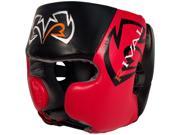 Rival Boxing RHG20 Training Headgear with Cheek Protectors Large Black Red