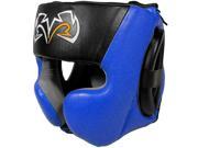 Rival Boxing RHG30 Mexican Style Cheek Protector Headgear Small Black Blue