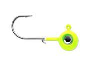 VMC Neon Moon Eye 1 8 Oz. 3D Holographic Jig 4 Pack Glow Chartreuse