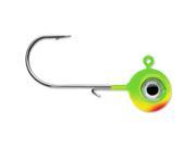 VMC Neon Moon Eye 1 4 Oz. 3D Holographic Jig 4 Pack Chartreuse Lime Green