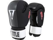 Title Boxing Gel Incite Washable Hook and Loop Heavy Bag Gloves Large Black