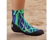 Sand Socks Kid s Classic High Top Athletic Socks Large Green Lightning