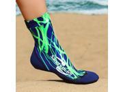 Sand Socks Classic High Top Neoprene Athletic Socks XS Green Lightning