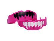 Battle Sports Science Adult Fang Mouthguard 2 Pack with Straps Pink