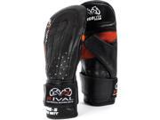 Rival Boxing RB5 Cowhide Leather Punching Bag Mitts Medium Black