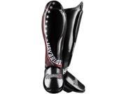 Hayabusa Professional Muay Thai Hook and Loop Shin Guards XL Black