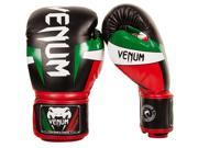 Venum Elite Italy Hook and Loop Boxing Gloves 12 oz. Black
