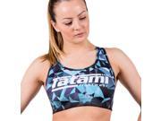 Tatami Fightwear Geometric Sports Bra Large Blue Black