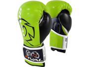 Rival Boxing RB7 Fitness Hook and Loop Bag Gloves 14 oz. Lime Black