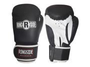 Ringside Striker Hook and Loop Training Boxing Gloves L XL Black White