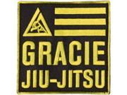 Gracie Jiu Jitsu Kid s 4 x 4 Embroidered Backpack Rank Patch Yellow
