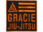 Gracie Jiu Jitsu Kid s 4 x 4 Embroidered Backpack Rank Patch Orange