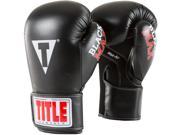 Title Boxing Classic Max Hook and Loop Boxing Gloves 14 oz. Black