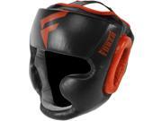 Forza MMA Leather Full Face Headgear Large Black Red
