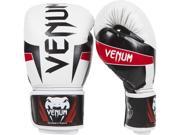 Venum Elite Boxing Gloves 12 oz White Black Red