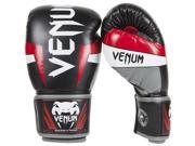 Venum Elite Boxing Gloves 16 oz Black Red Gray