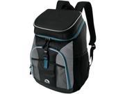 IGLOO MaxCold Insulated Cooler Backpack Black Silver Blue